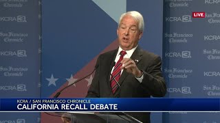 Candidates asked if they would accept results of California recall election