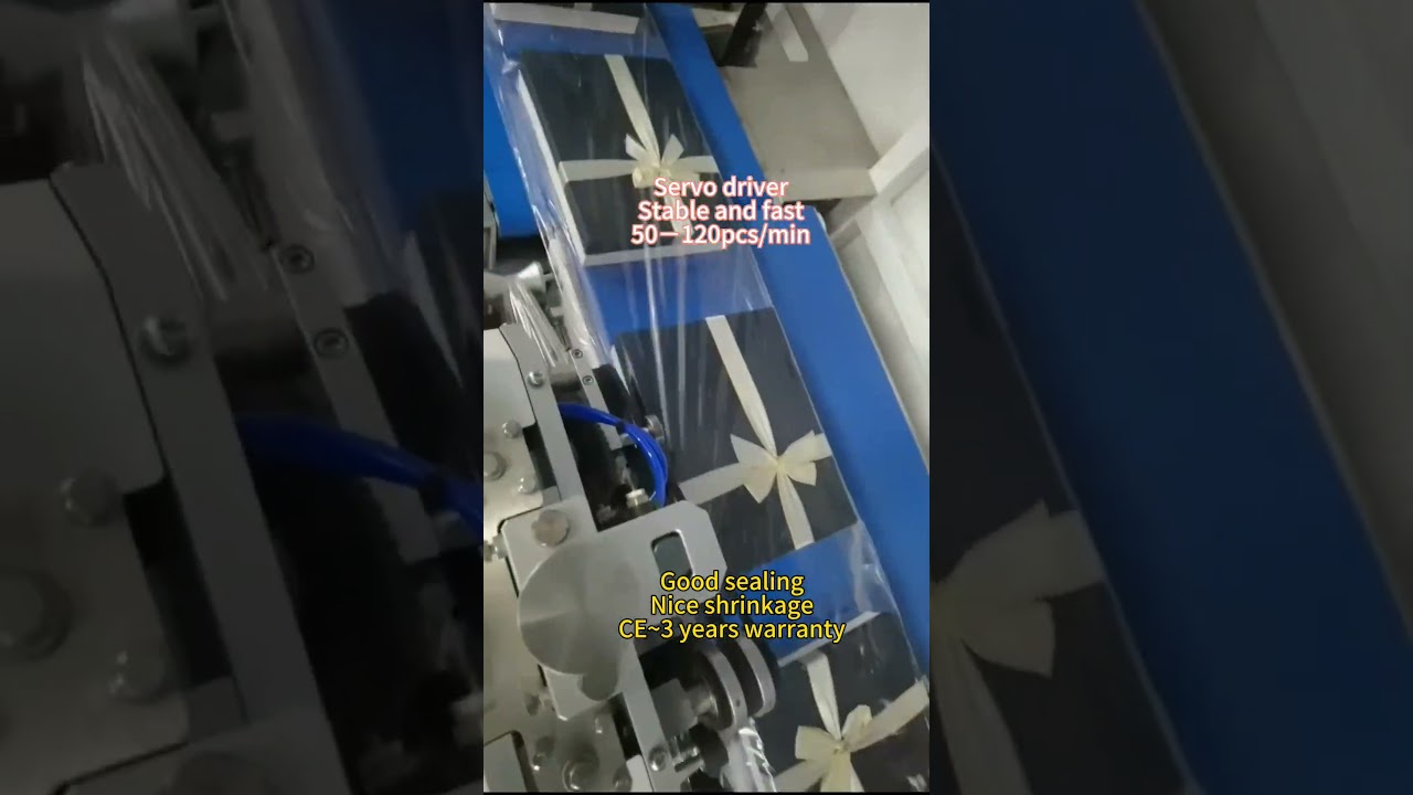 Servo driver high speed and stable continuous heat shrink sealing packaging machine.