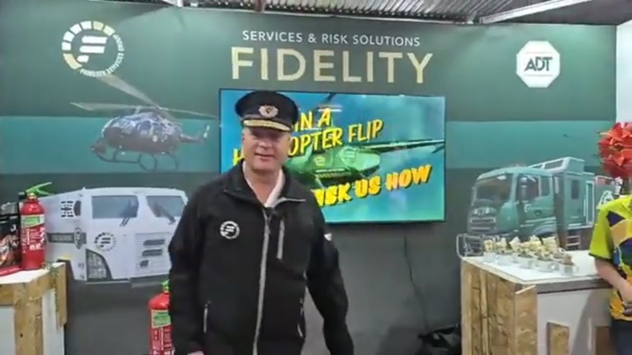 Wen 'n helikopter flip met Fidelity by NAMPO 2024.