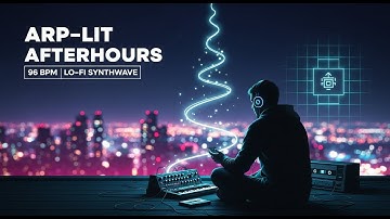 Arp-Lit Afterhours | 96 BPM Lo-Fi Synthwave Rooftop Grooves