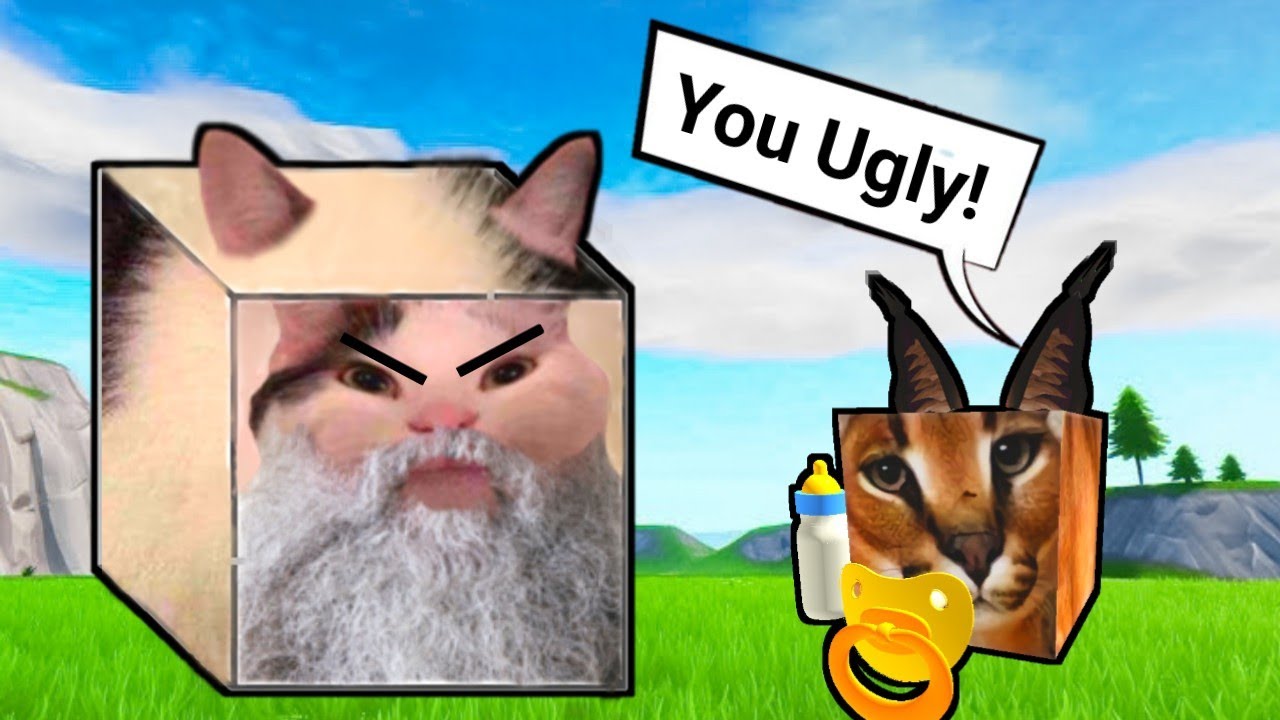 Baby Floppa Meets Belu Grandpa