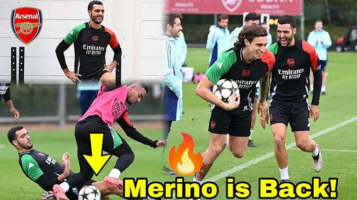 MIKEL MERINO IS BACK!🔥Merino & Calafiori STORMS Arsenal Final Champions League Training for PSG