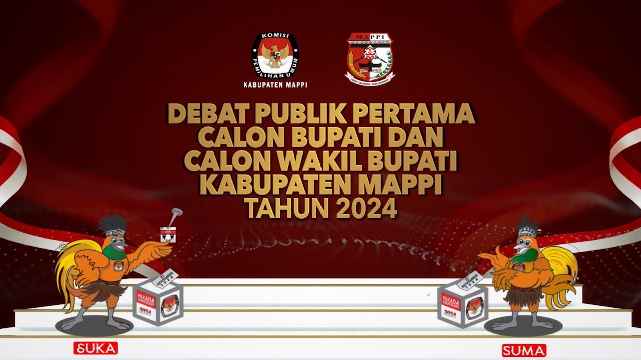 LIVE NOW ..!! DEBAT PUBLIK PERTAMA CALON BUPATI DAN CALON WAKIL BUPATI KABUPATEN MAPPI TAHUN 2024