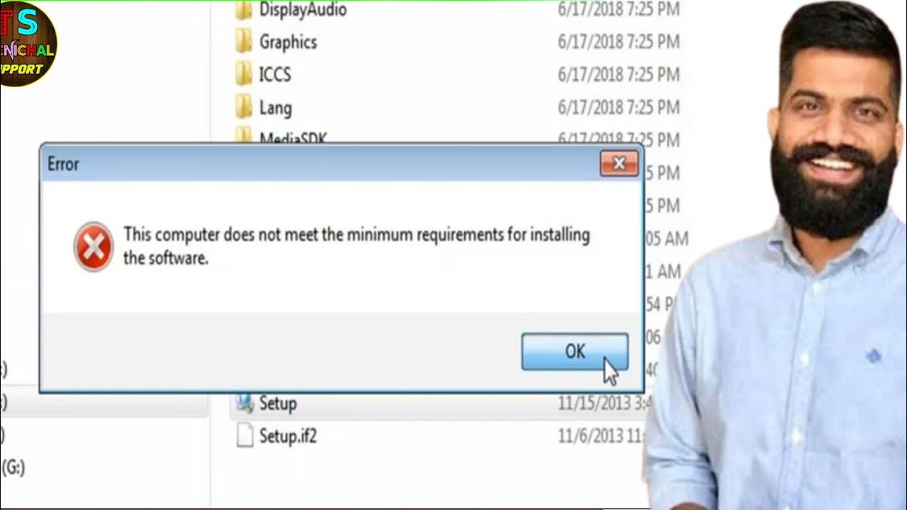 System does meet minimum requirements. System does meet minimum requirements