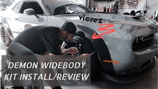 Vicrez Dodge Challenger Wide-body (How-to) Install/Review Part1 #viral #widebody