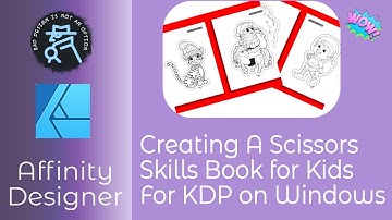 Creating A Christmas Scissor Skill Activity  Book For Kids In Affinity Designer on Windows PC