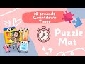 Countdown timer for online class10 seconds puzzle mat theme