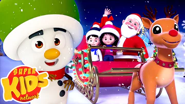 Jingle Bells | Christmas Songs | Christmas Carols | Rhymes & Xmas Music - Super Kids Network