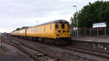 37116 on Network Rail test train at Bridgwater 31/5/16
