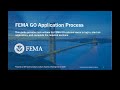 FEMA GO Application Process Guide