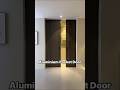 Aluminium Pocket Door. Luxurious wooden look.#doors #door #swingdoor #entrancegate #entrancedoors