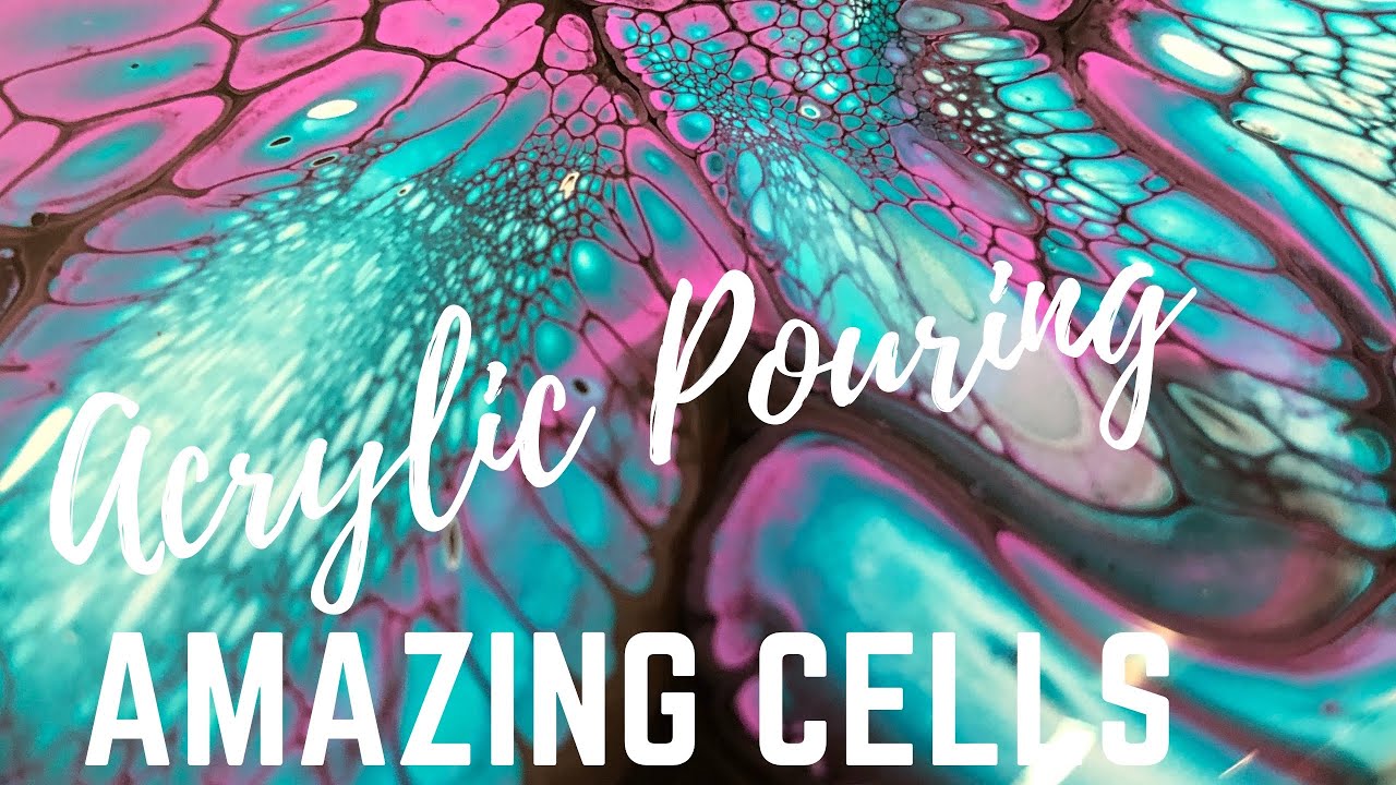 33. Acrylic Pouring on ceramic - Coasters - Bloom Technique - YouTube