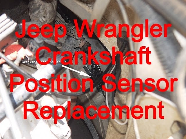 Crankshaft Position Sensor (CKP) Replacement 99 Jeep Wrangler Sahara -  YouTube