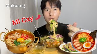 ĂN MÌ CAY HẢI SẢN | SPICY NOODLES | MUKBANG | EATING