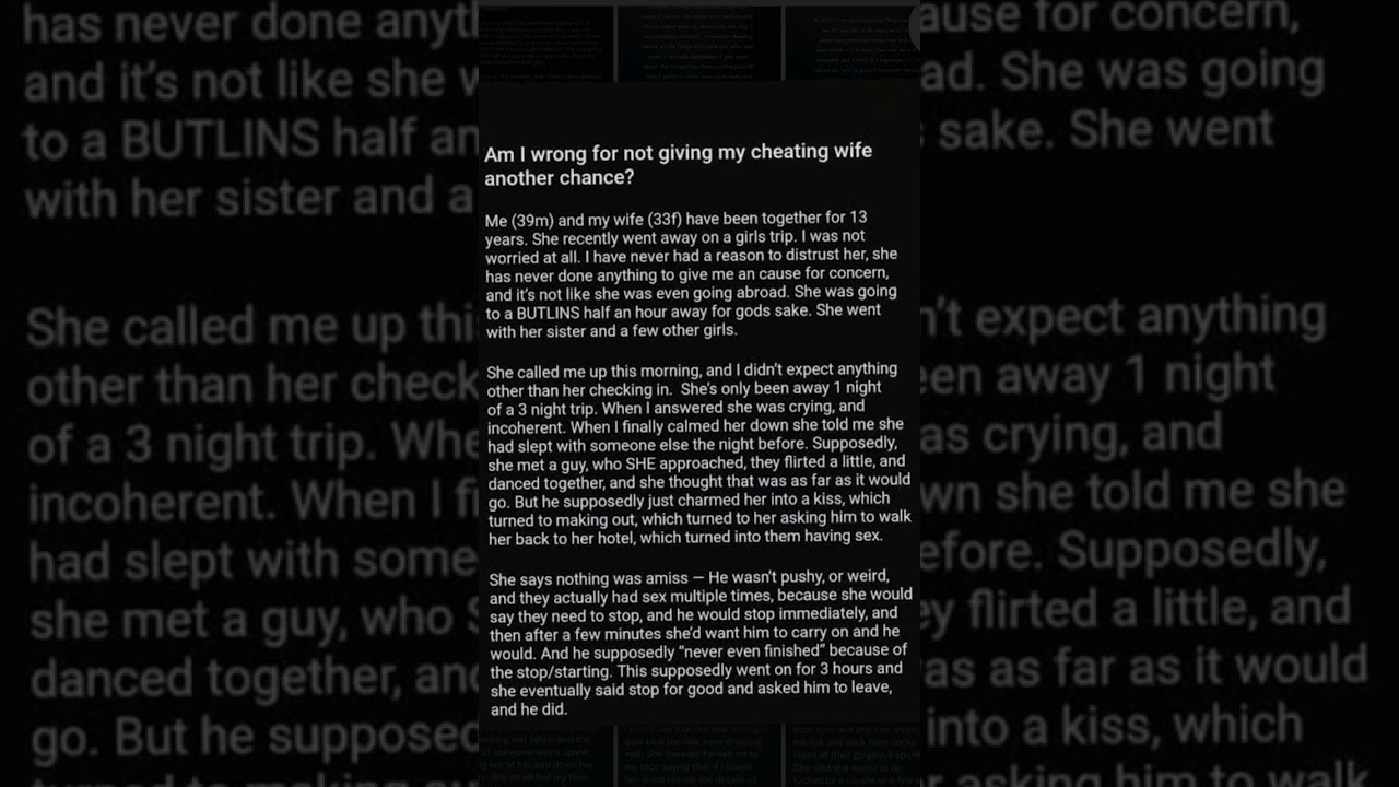 My wife's Confession 