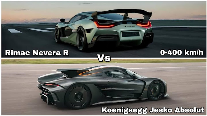 Rimac Nevera R Vs Koenigsegg Jesko Absolut 0-400 km/h Acceleration Comparison
