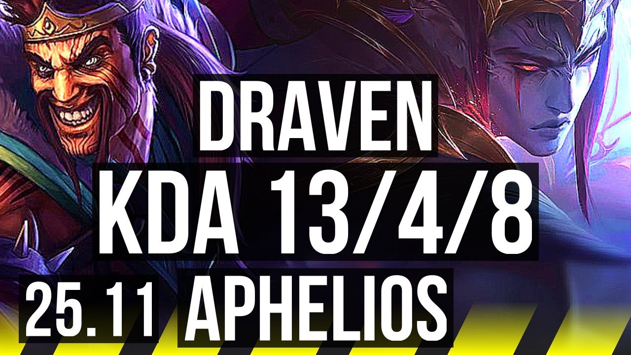 DRAVEN & Fiddlesticks vs APHELIOS & Milio (ADC) | Penta, 13/4/8 | KR Master | 25.11