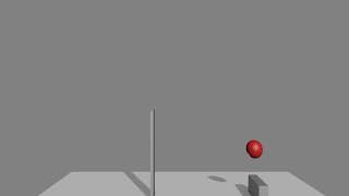 ball knocking over a box