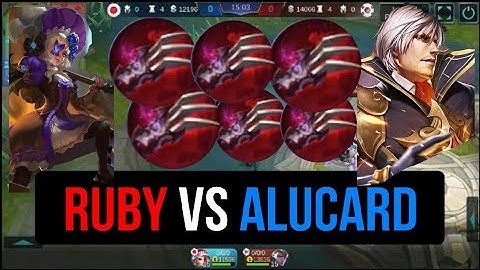 RUBY VS ALUCARD FULL HAAS CLAW BATTLE | MOBILE LEGENDS