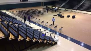 2017 Winter Commencement Time Lapse Set-up