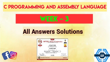 C Programming and Assembly Language Week 3 Quiz Assignment Solution | NPTEL 2023 | SWAYAM