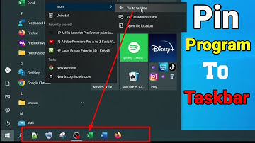 How to Pin program to Taskbar in windows 10, 11