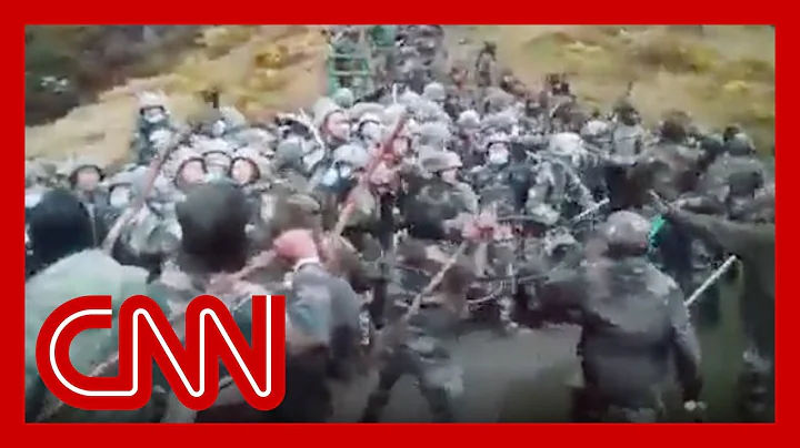 Newly surfaced video shows clash between Indian an...