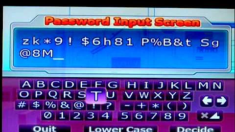 DBZ: BT3: How to Get Password Characters