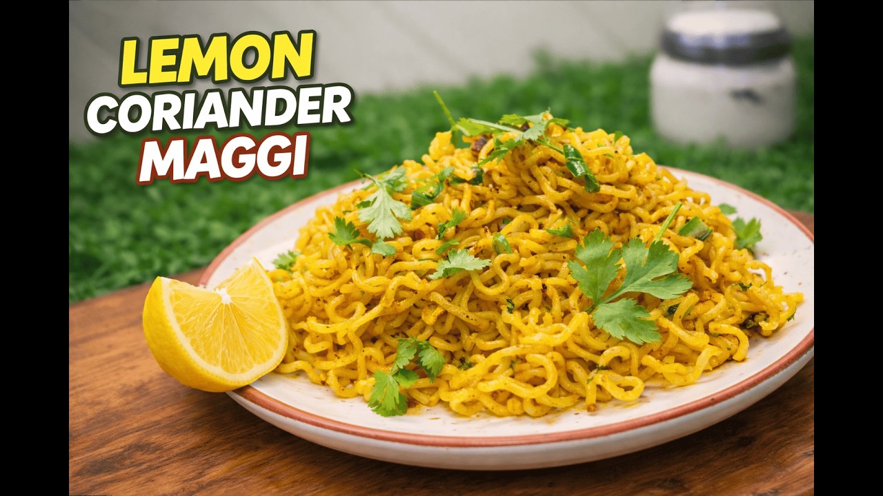 लेमन कोरिएंडर मैगी (Lemon Coriander Maggi) | Easy & Quick Snack in 10 Minute