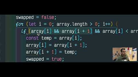 Bubble Sort Algorithm in JS