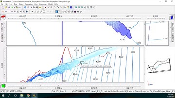 Pathline Simulation of Seepage Flow from a Tailings Dam with MODFLOW & MODPATH - Tutorial