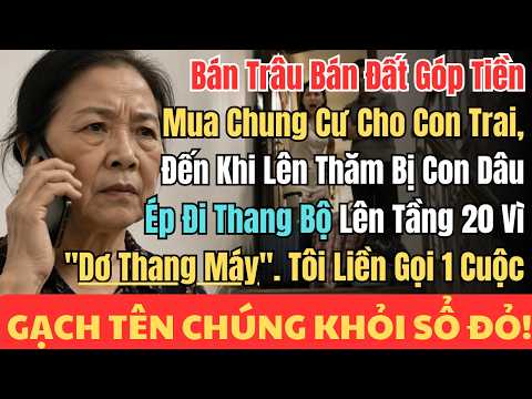 Bán Trâu Bán Đất Góp Tiền Mua Chung Cư Cho Con Trai, Đến Khi Lên Thăm Bị Con Dâu Ép Đi Thang Bộ