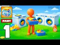 Laundry Rush - Idle Game - Gameplay Walkthrough Part 1 - Cleaning Dirty Laundry (iOS, Android)