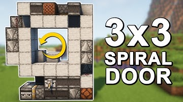 The BEST 3x3 Spiral Door in Minecraft 1.21+ (Tutorial)
