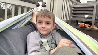 A hammock hang with Nate on Thanksgiving