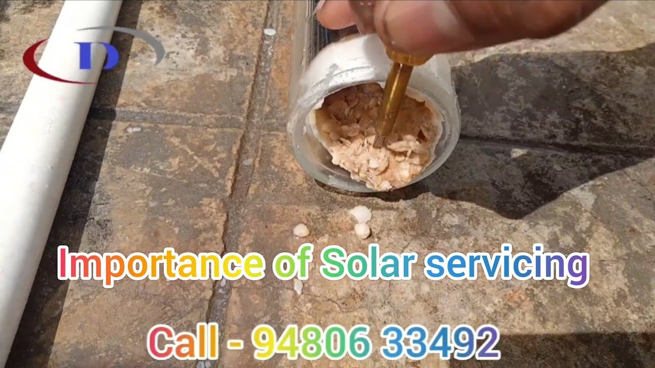 Solar water heater cleaning YouTube