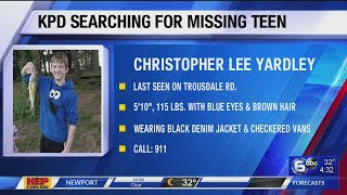 Knoxville Police searching for missing 14-year-old