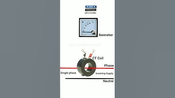 Amp Meter Wiring Connection with Current Transformer- CT Coil Diagram #diagram #electronic #shorts