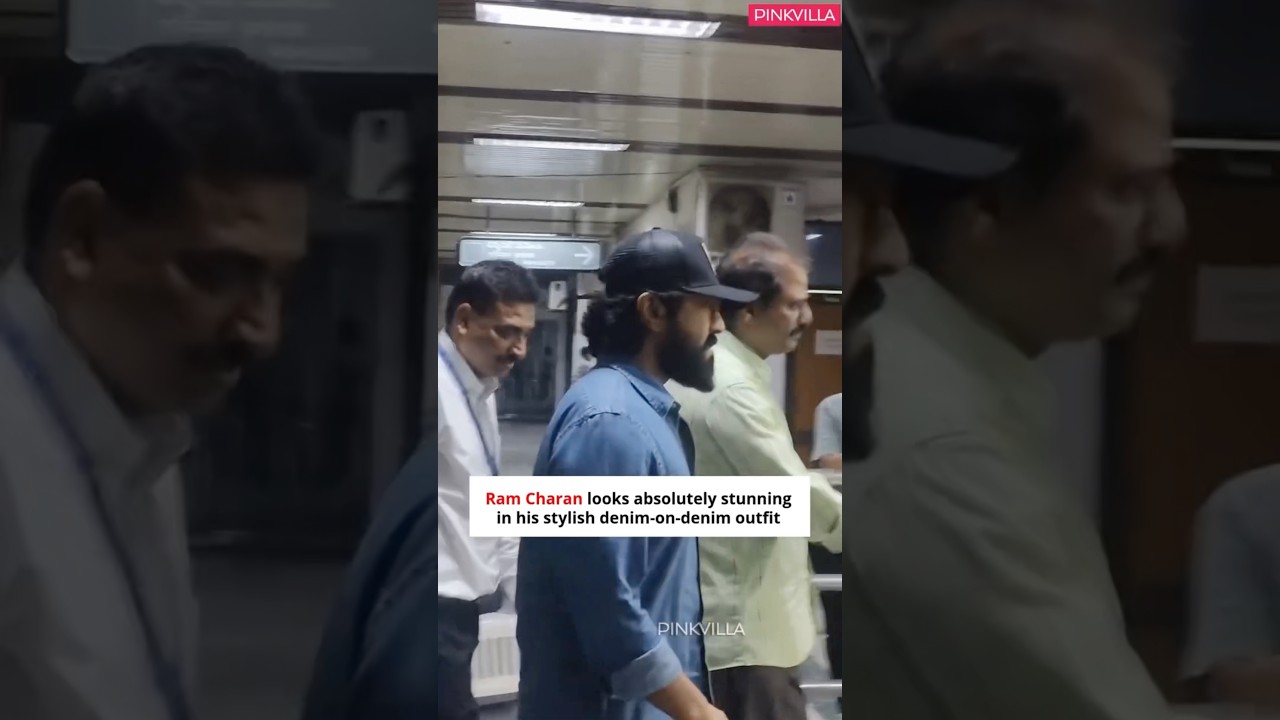 Ram Charan is absolutely slaying in his denim look 👌 