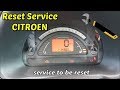 How to Reset Service Indicator on Citroen C3 | For All Citroen c3