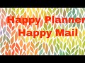 Happy Planner Happy Mail 3 10 22