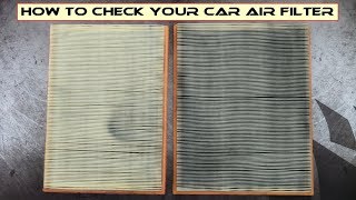 ⁣How to check your car air filter