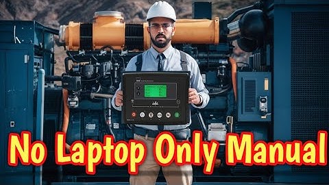 How to do dse 6020 setting from controller without laptop |Controller configuration without laptop