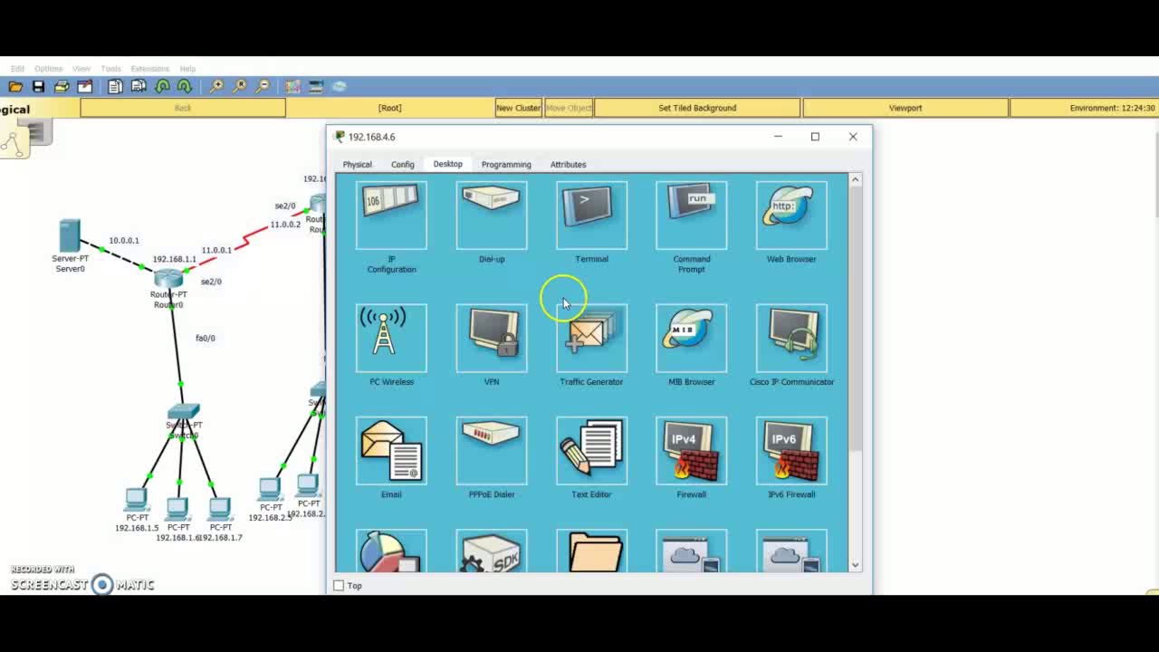 RIP configuration and password for console,TELNET using Cisco packet tracer