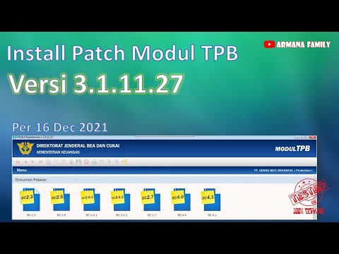 Cara Install Update Patch Modul-TPB 3.1.11.27 Per 16 Des dan Versi 3.1.11.30 Per 29 Des 2021