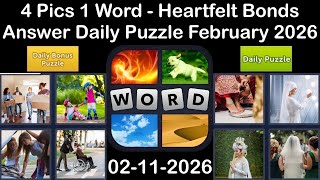4 Pics 1 Word – Daily Puzzle Answers 11 February 2026 - Heartfelt Bonds #4Pics1Word