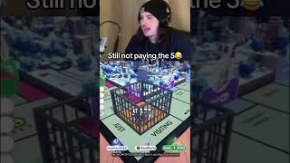 Never paying the 5😂😂 #stream #clip #funnymoments #reels #monopoly #martinlawrence
