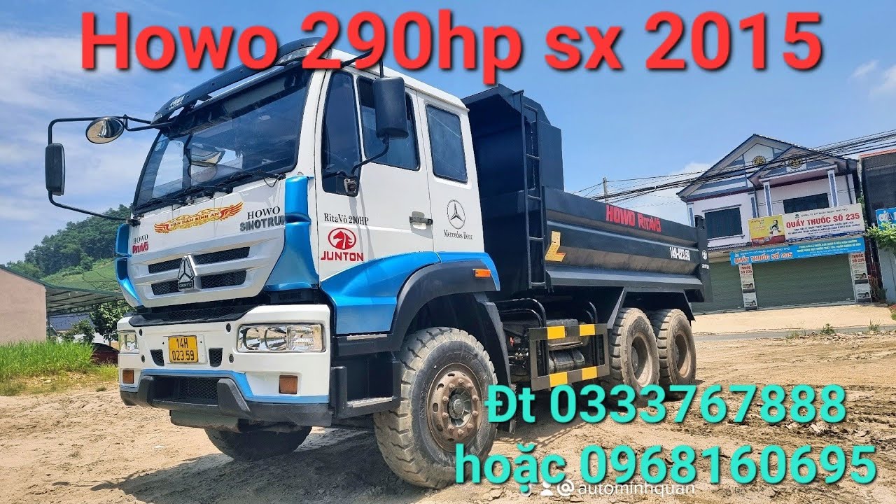 xe ben cũ howo 3 chân siêu đỉnh - youtube