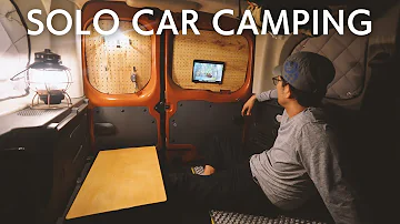 [Car camping] Enjoyed car camping with new tools attached to Kangoo