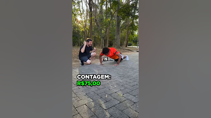 R$5,00 por cada flexão de braço que você fizer